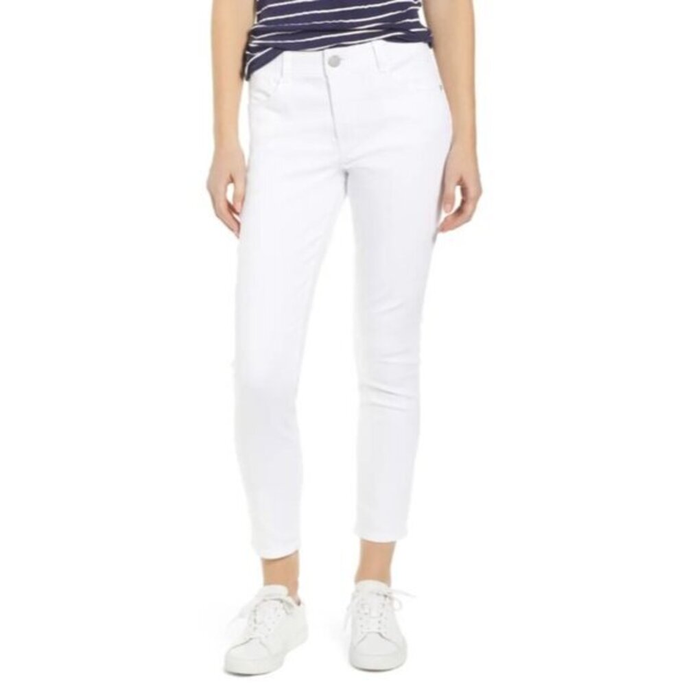 Wit & Wisdom 'Ab'solution High Waist Ankle Skinny Jeans White Women Size 22W NWT
